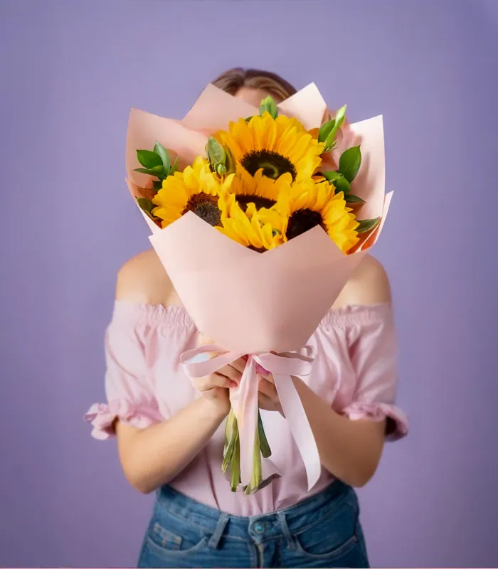 bouquet-de-5-girasoles